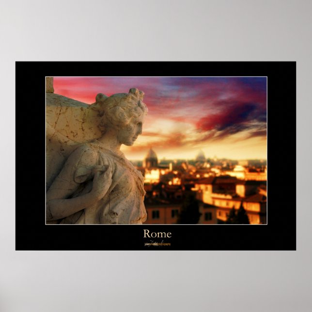 Rome Sunset Poster (Vorne)