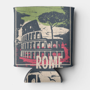 Rome Typografie: Eiffel Tower Poster. Dosenkühler