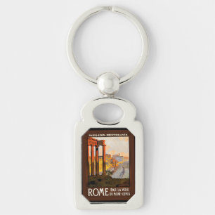 Rome Vintage Travel Poster Schlüsselanhänger