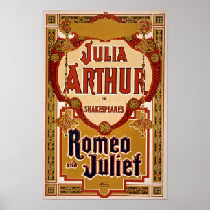 Romeo & Julia Play Vintage Poster