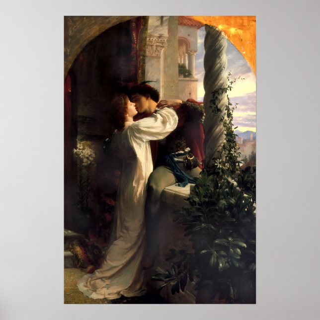 Romeo & Julia von Frank Dicksee Poster (Vorne)
