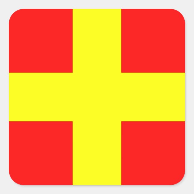 ROMEO QUADRATISCHER AUFKLEBER (Vorderseite)