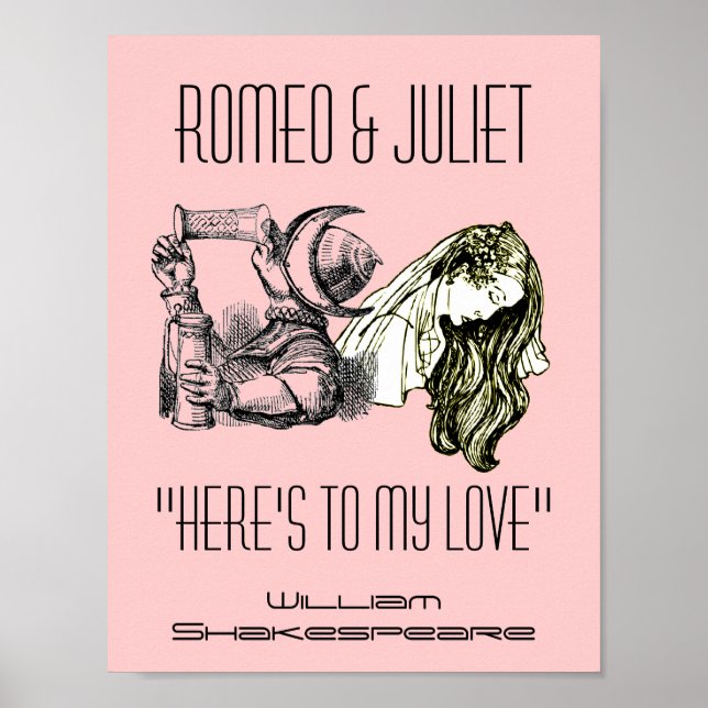 Romeo Toast to Julia Poster Shakespeare Festival (Vorne)