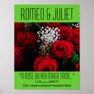 Romeo- u. Julietplakat ein Poster