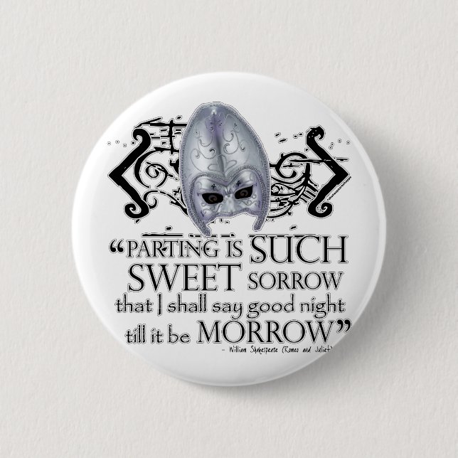 Romeo- u. Julietzitat Button (Vorderseite)