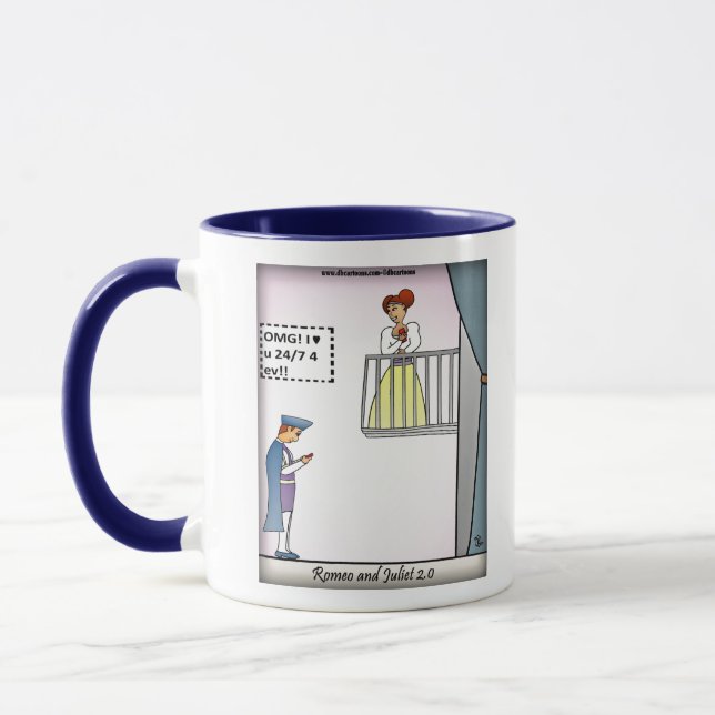Romeo und Julia 2.0 Blue Combo Tasse (Links)