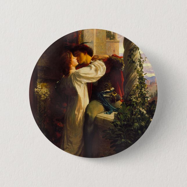 Romeo und Julia c. 1884 von Sir Frank Dicksee Button (Vorderseite)