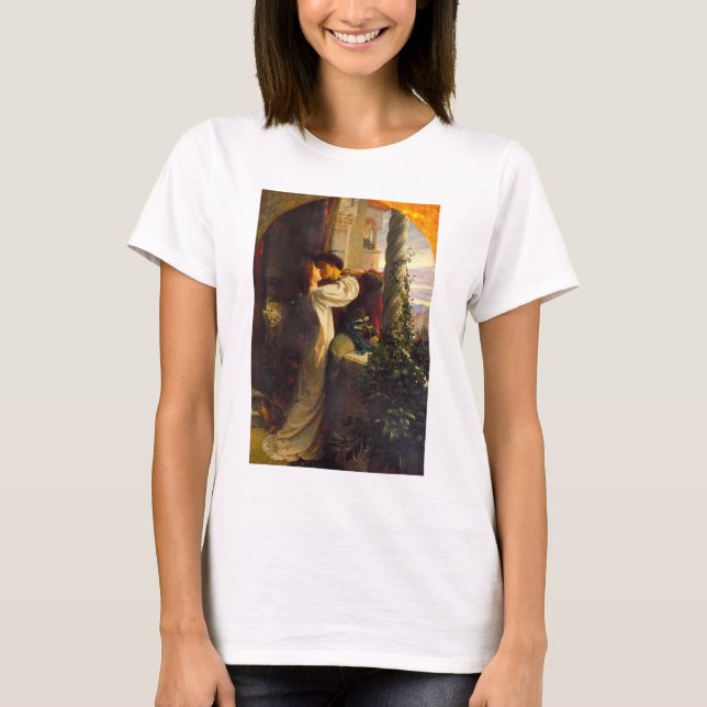 Romeo und Julia c. 1884 von Sir Frank Dicksee T-Shirt (Vorderseite)