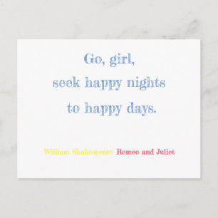 Romeo und Julia Postkarte