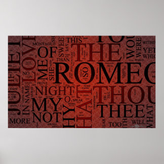 Romeo und Julia (rot) Poster