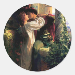 Romeo und Julia Runder Aufkleber