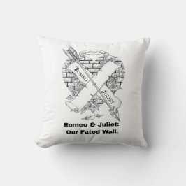 Romeo und Julia T-Shirt Kissen