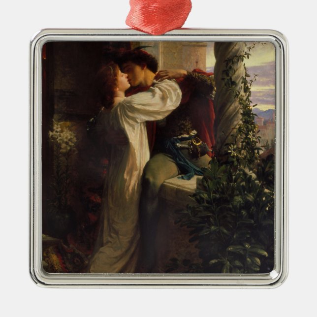 Romeo und Julia (von Frank Dicksee) Ornament Aus Metall (Vorne)