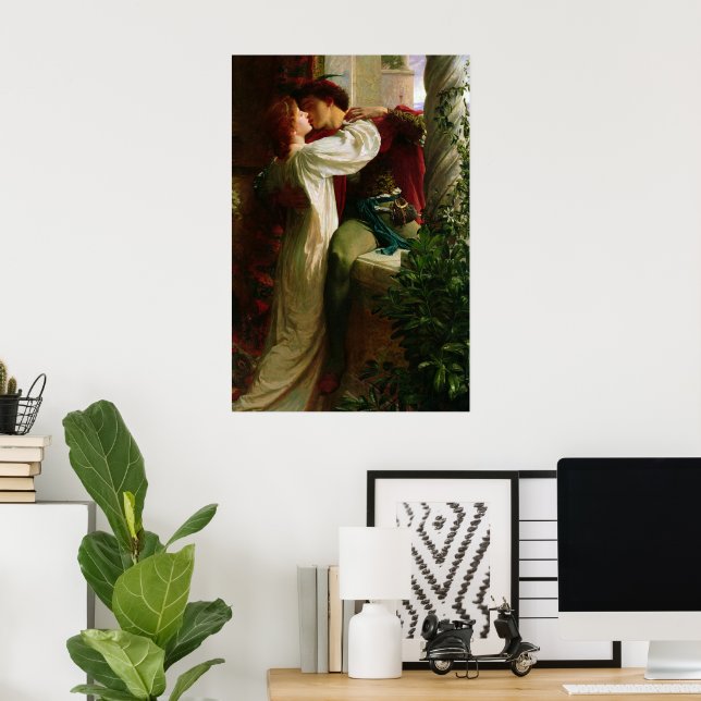 Romeo und Julia von Frank Dicksee Poster (Heimbüro)