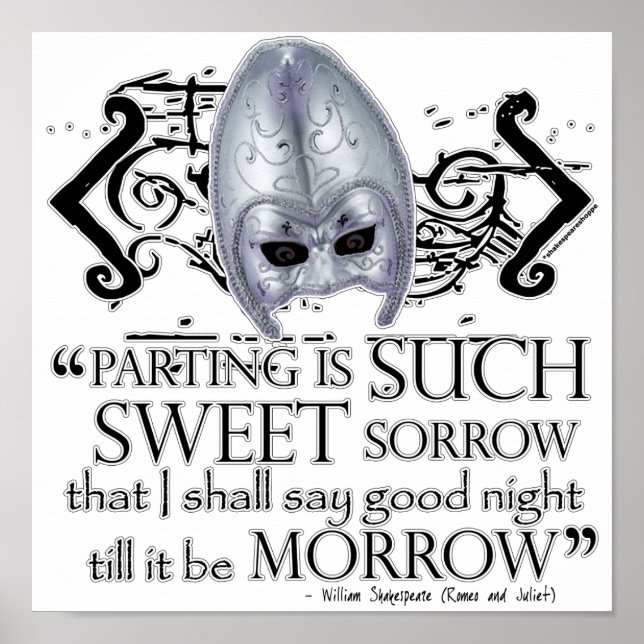 Romeo und Julia Zitat Poster (Vorne)