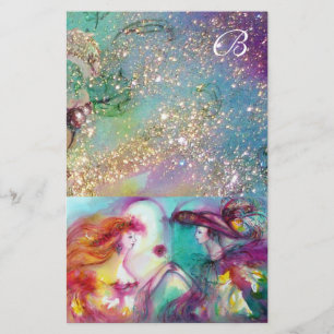 ROMEO UND JULIET, AQUAMARINES GOLD-GOLD-GLITZERN-M BRIEFPAPIER