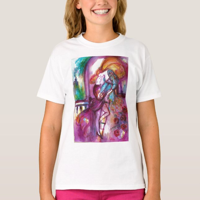 ROMEO UND JULIET Romantischer Valentinstag T-Shirt (Vorderseite)