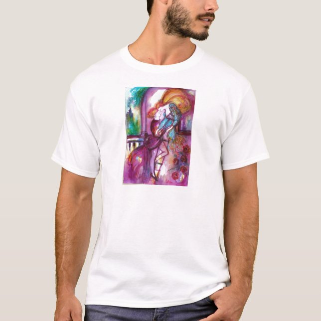 ROMEO UND JULIET Romantischer Valentinstag T-Shirt (Vorderseite)