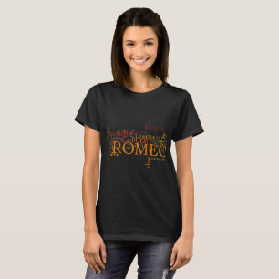 Romeo- und Julietwort-Kunst T-Shirt