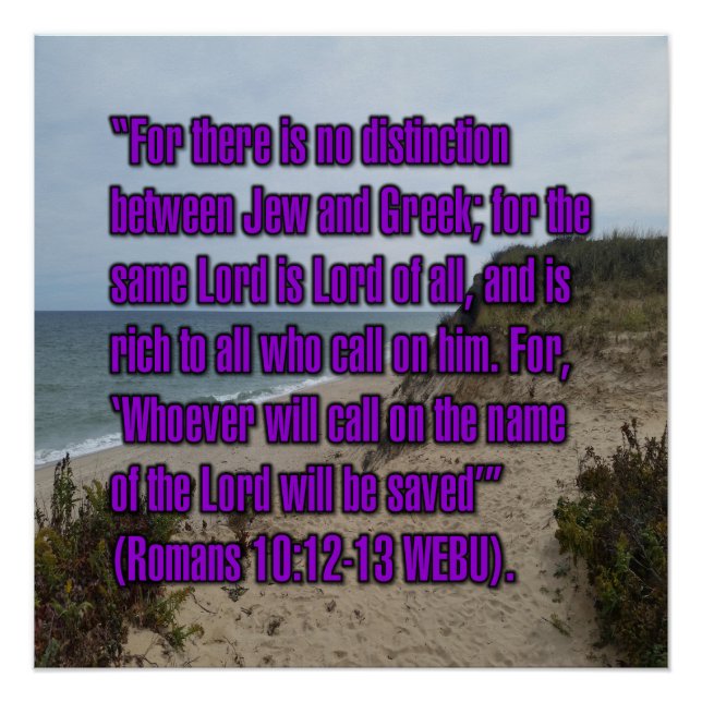 Römer 10:12-13 WEBU Poster (Vorderseite)