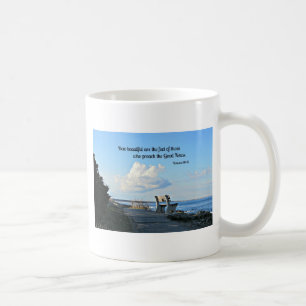 Römer-10:15, wie die Füße… schön sind Kaffeetasse