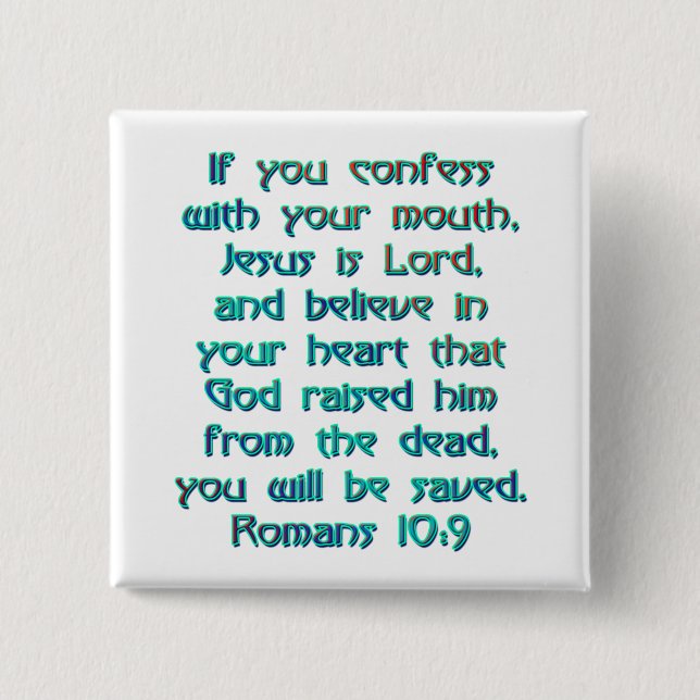 Römer 10:9 button (Vorderseite)