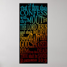 Römer 10:9 Poster