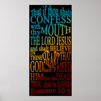 Römer 10:9 Poster