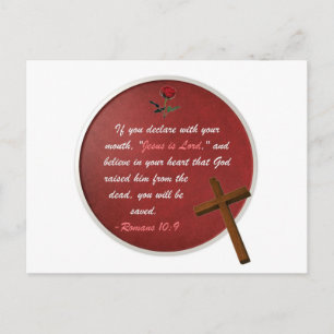 Römer 10:9 postkarte