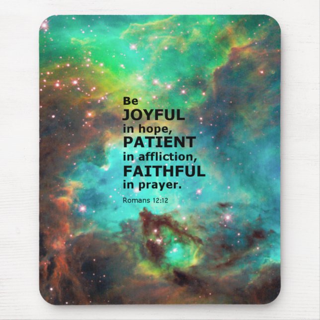 Römer-12:12 Mousepad (Vorne)