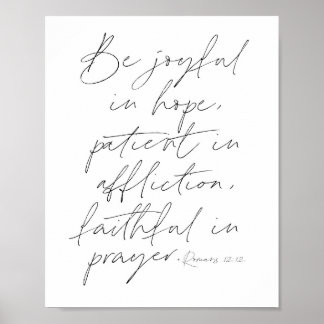 Römer 12:12 Script Poster