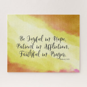 Römer 12:12 Seien Sie froh in der Hoffnung Christl Puzzle