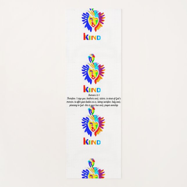 Römer 12:1 LK Yoga Mat - Verehrung in Bewegung Yogamatte (Vorderseite)