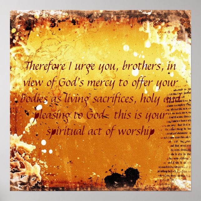 Römer 12:1 poster (Vorne)