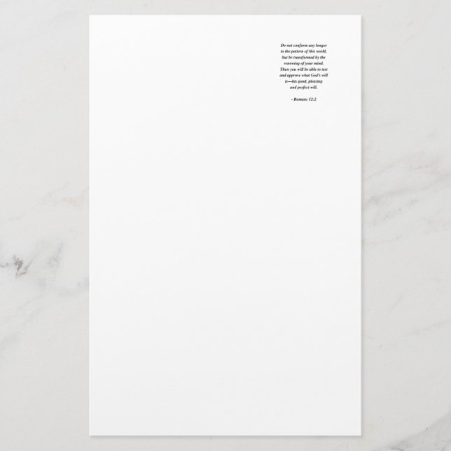 RÖMER-12:2 BRIEFPAPIER (Vorderseite)