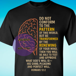 Römer 12:2 - Christlich T-Shirt