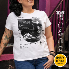 Römer 12:2 Erneuere Deinen Geist System-Meldungsal Große Größe T-Shirt