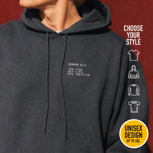 Römer 12:2 Neuer Geist Lebensschöpfung Minimalist Hoodie