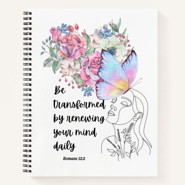 Römer 12:2-Notebook Notizbuch (Vorderseite)