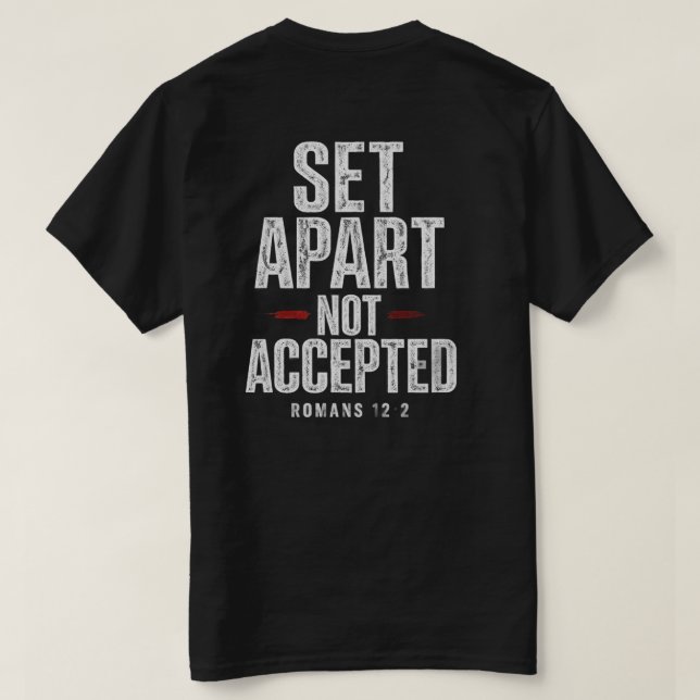 Römer 12:2 T-Shirt (Design Rückseite)