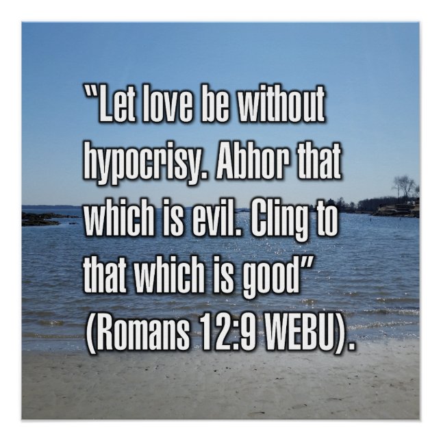 Römer 12:9 WEBU Poster (Vorderseite)