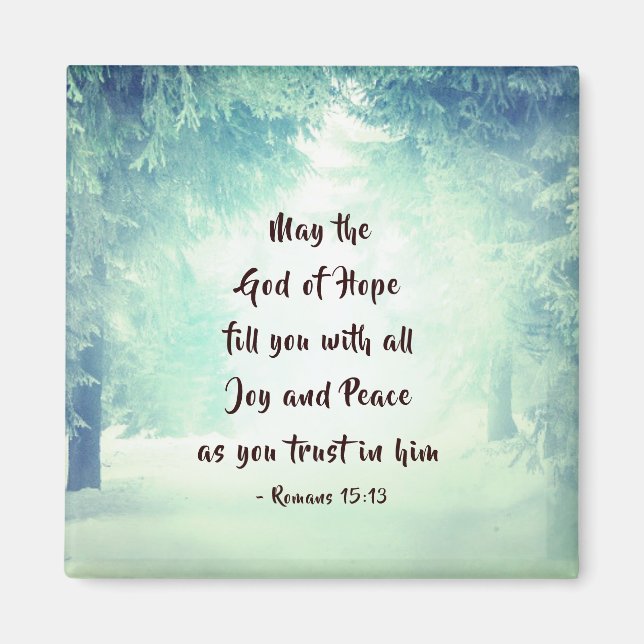 Römer 15:13 Der Gott der Hoffnung Magnet (Vorne)