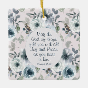 Römer 15:13 Gott der Hoffnung, Florin Keramikornament