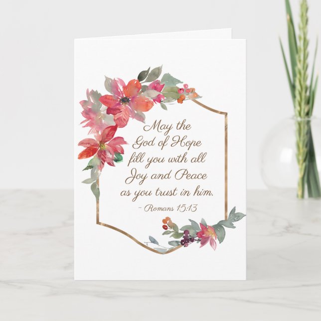 Römer 15:13 Gott der Hoffnung, Weihnachten (Vorderseite)