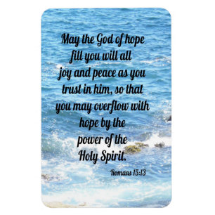 Römer 15:13. Kühlschrankmagnet Magnet