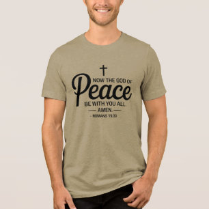 Römer 15:33 Christlicher T - Shirt - Friedensgott