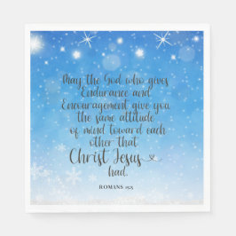 Römer 15:5 Bibelverse Papier Napkins Serviette