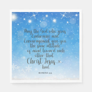 Römer 15:5 Bibelverse Papier Napkins Serviette