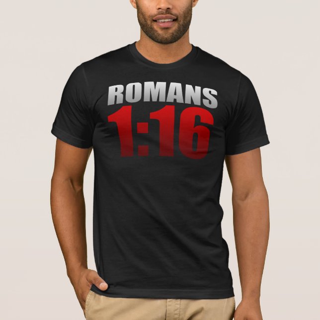 Römer-1:16 T-Shirt (Vorderseite)