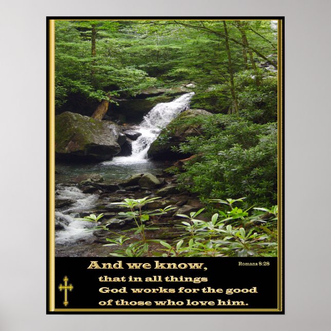 Römer 28 christliches Poster (Vorne)